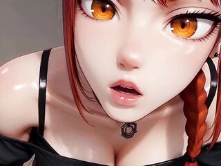 6 on 1 Triple Penetration Hard Anal Group-sex Makima from Chainsaw Guy - AI Generation Anal