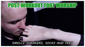 Worship my sweaty workout sneakers, socks and feet