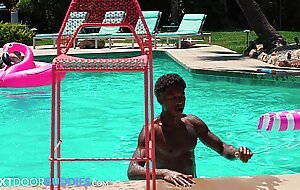 Muscle Hunk 4th Of July Interracial Orgy - Ty Santana, Damien Cruz - NextDoorBuddies