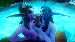 Tyrande & Ziahna Tongue Teams Tauren Cock (noname55)