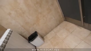 Why step son in public toilet with step mom? ❤︎ Stepmommy get risky cum in coffee ⚡︎⚡︎⚡︎