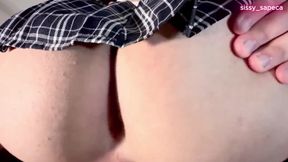 College Girl Tranny Giving Big Ass to Teacher
