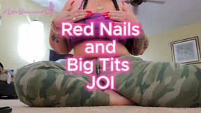 Red Nails and Big Tits JOI 4K