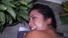 POV the queen of anal squirt does it again!  After leaving her ass gaping and quenching her thirst