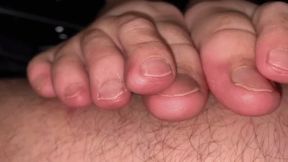 VERY LONG TOES FOOTJOB - SD