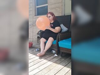 Large Cutie Nurse Vicki Has a Request to Blow up a Giant Balloon