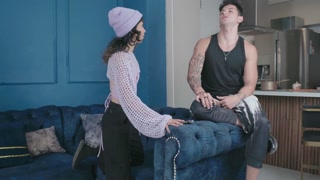 Step sister came to visit and was fucked in her pussy