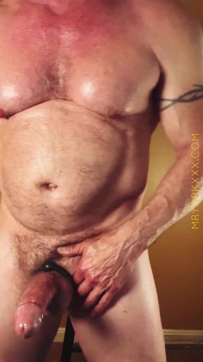 Oil, Flex, Stroke, Cum