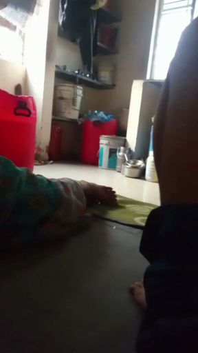 Erection of cock inside the pants