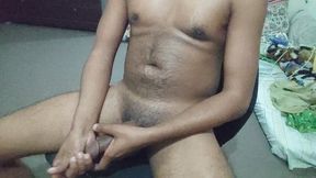 Indian Cute Boy Solo Masturbation for His Girlfriend Sama