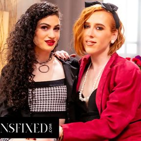 TRANSFIXED - Shiri Allwood Gives Every Inch Of Her Trans Cock To Co-Star Lydia Black!