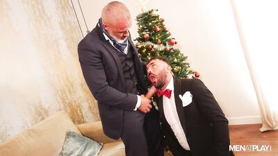 Sleigh Bells and Red Bow Ties: A Gay Christmas Porn Adventure with Adam Franco and Max Romano