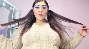 Suck My Tits Joy with a Very Sexy White Curvi