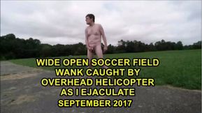 Low Flying Helicopter Sees Me While I Jerk Off With Vibrator In Ass At Sports Field 09-17