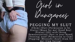 ASMR | JOI and a fucking for my goodboy peg slut | CEI | JOI