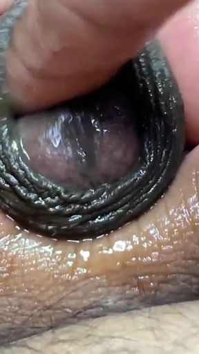Iconic moment from &quot;Guy masturbating by rubbing the head of the dick and fingering it like a pussy&quot;