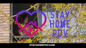 Horny stepsis wants sex during quarantine lockdown - 2 scenes in 1 -