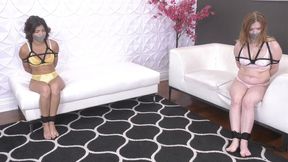 Hazel and Harlow Sit Bound and Gagged Seemingly Miles Apart - But They'll Find A Way to Get to Each Other! 1080p Version