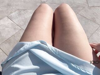 I went outside out of pants, and the wind lifted my suit: public masturbation