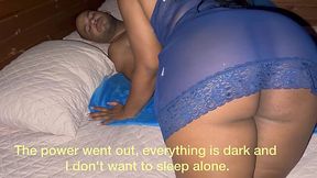 Curvy Latin brunette shares a bed with her stepfather getting penetrated in her pussy.