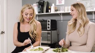 ADULT TIME - Lusty Dyke Coworkers Emma Hix And Blake Blossom Eat Cunt For Lunch Into The Breakroom