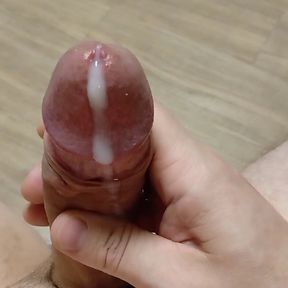 A lot of Cum after delicate handjob