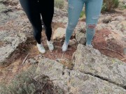 my friend and I went hiking and ended up sucking (two couples)