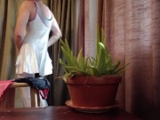 Spandex T-GIRL Try-on Haul!!! I cum on Everything Instead$$$. My ASS looks so pretty in my Pantyhose