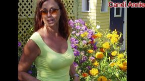 candi annie photo shoot series - fucking the gardener