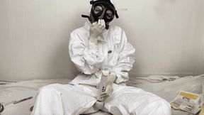 Gas Mask, Hazmat Suit, Surgical Gloves, & Speculum