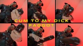 Cum To My Dick Faggot- Ebony Femdom Goddess Rosie Reed Domme Strap On Make Me Bi Domination JOI- standard definition