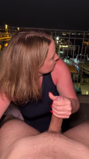 Swallowing His Cum in a Marina on the Amalfi Coast