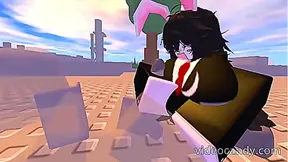 BunnyDod YouTube Star Ignites Hot Roblox Adventure in Horny Hentai World