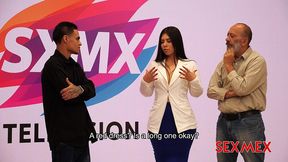 sexmex - the weather presenter . elizabeth marquez