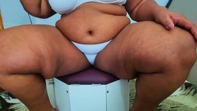 Face sitting, part 2, by BBW Isadora and Slave, (cam by Manu) FULL HD