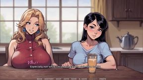 My New Girlfriend Taboo Hentai Game Ep.48 Caught by My Father in Law with My Step Mom and GF in the Kitchen!