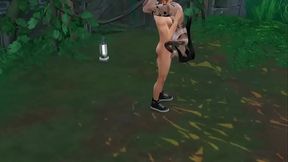 Крутой качок грубо трахнул татуированную азиатку в чулках