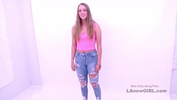 Blonde Bombshell Lures Step Dad into Steamy Casting Couch Audition