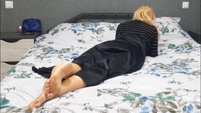 Mature Blonde Amateur Wife Enjoys Sex Half Naked