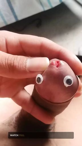 I Put Eyes on My Penis and Masturbate Until I Cum. Do You Want to See?