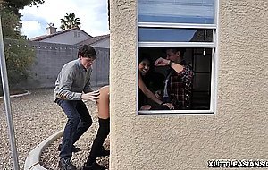 Ember hungrily took Jay and Rion huge load of jizz