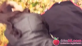 Curvy German OLDER WOMAN gives public bj and gets banged erect in the outdoors