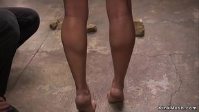 Black slave zappered and tormented