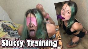 Hogtied Bondage And Blindfold With Septum Nose Hook