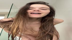charlotte star anal butt plug orgasm in the shower