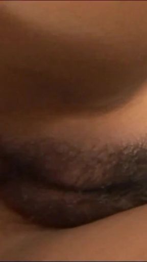 Emotional moment from "Using toys on her hairy pussy helps this tiny Asian with"