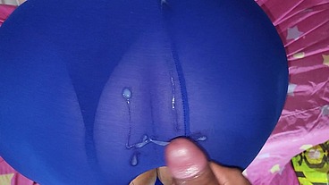 Fuck me in the ass through my clothes and cum on my buttocks