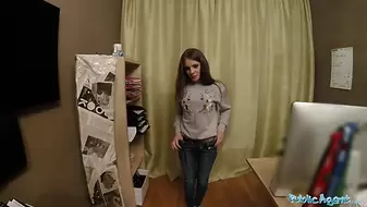 Public Porn Sexy shy Russian babe fucked by a stranger