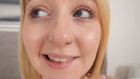 Helping Stepsister s Throat Skills 4K VERSION