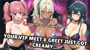 Honey Pot Idols Drenched in Fan Creampie Backstage Orgy